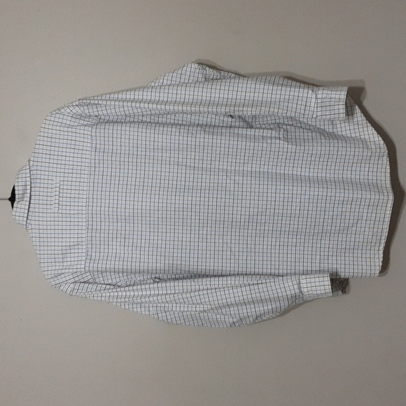 Woolrich men plaid casual button down shirt  L casual office y2k retro white - Picture 4 of 7